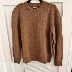 Oobe Brand Italy waffle crew neck wool blend pullover Sweater